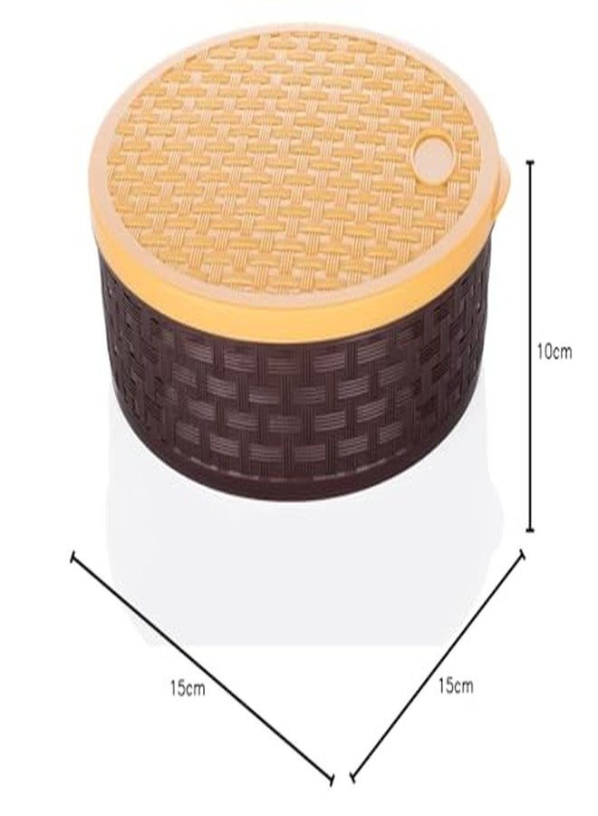 Konquer TimeS Multipurpose Plastic Masala Box for Kitchen Spice Boxes for Kitchen, Rangoli/Spice/Masala Dabba Container 7 Compartments (Round) (1) - Image 4